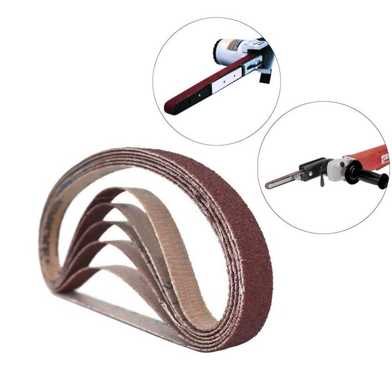 Zivisk 1/2 Inch x 18 Inch Sanding Belts, 40 Grits Aluminum Oxide Sanding Belt, Belt Sander Tool for Woodworking, Metal Polishing (30 Pack) - Image 4